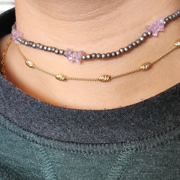 Adorable Mid-2000s Butterfly Choker - Picture 2 of 3